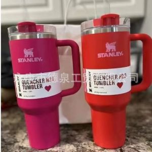American Version stanley Stanley 2 Insulated Water Bottle 40oz Car Cup Giant Handle Ice Cup Big Belly Cup