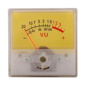 Portable VU Meter Header DB Level Header Power Amplifier Level Meter for Recording Studio Home Car