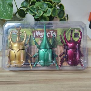 Beetle Bionic Toys Creative Prankster Animated Insect Toy Model Children Plastic Animal Scarab Combat Beetle Wind Up Toy