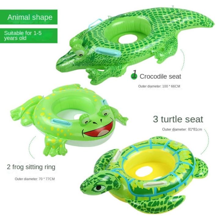 LITTLEN Crocodile Baby Pool Float Swim Ring Frog Turtle Shaped ...