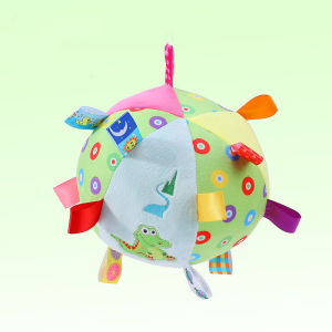 Dog Vocal Toy Ball Plush Wave Drum Interactive Training Relaxing Teeth Grinding Bite Resistant Squeaky Fluffy Puppy Gift