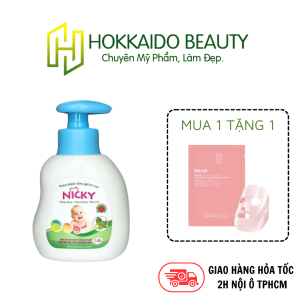 Thảo dược tắm gội trẻ em Nicky Mướp đắng Trầu không và Rau má 300ml
