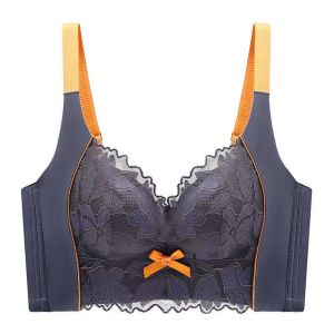 Maniyun Lace Push Up Bra Women 3D Support Adjustable Gathered Bra Comfort Non-wired Bra Lingerie