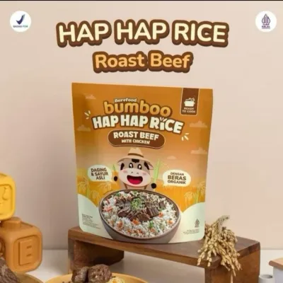 BUMBOO HAP HAP RICE - 100% beras organik dan 2x ProHe