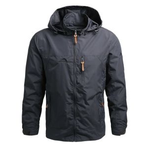 Jackets For Men Casual Sport Waterproof Outdoor Hooded Coat Sports Field Climbing Thin Tactical Outerwear