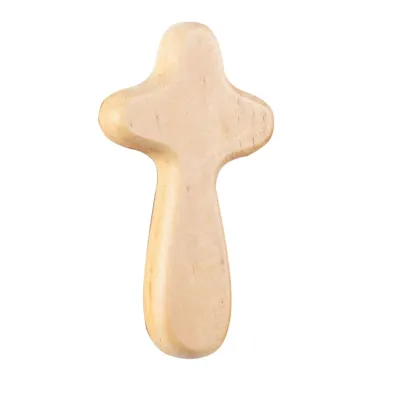 🙏Portable Olive Wood Holding Cross Comfort Cross Wood Caring Cross Holy Land Pocket Souvenirs