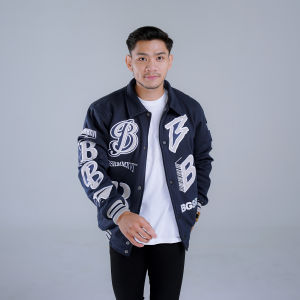 jaket varsity pria PREMIUM FULL BORDIR 100% FULL COTTON TEBAL jacket baseball cowok distro TERBARU keren kekinian BGSRMMXVI