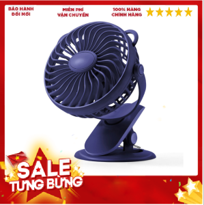 Quạt tích điện Mini S9 đa năng Xoay Góc 360 Đế Kẹp Thuận Tiện Đa Năng