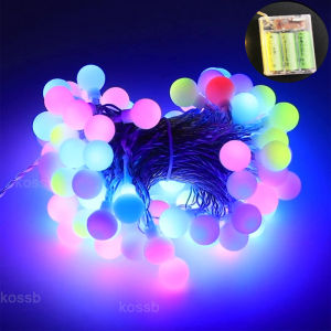 Hari Raya Lights Led Matte Ball Light Outdoor Camping String Lights Fairy Hari Raya Lights Garland Waterproof Hari Raya Decoration