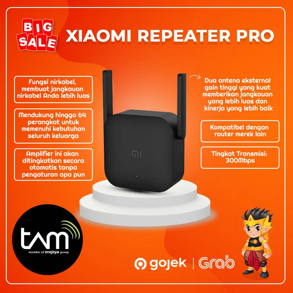 Xiaomi Extender WiFi Repeater Pro Wireless Network Signal Booster  300M/penguat sinyal wifi