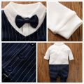 【COD】Baby Romper  Clothes Set Summer Thin Jumper Baptismal Newborn Jumpsuit Gentleman Bayi Short Sleeve Clothing Suit Bodysuits. 