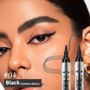 4 Colors Liquid Eyebrow Pen Long Lasting Eyebrow Tattoo Pen 4-splitted Head Eyebrow Tint Pen Gray Brown Eyebrow Makeup