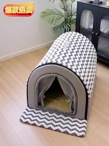 All-SeasonDog Bed Washable Enclosed Cat Cave for Small Large Dogs