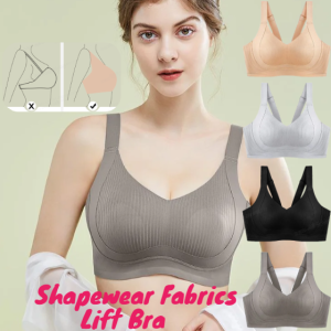 Shapewear Fabrics Lifting Anti-Sagging Wireless Push-Up Bra No Steel Ring Plus Size Underwear Full Cup Brassiere Lingerie