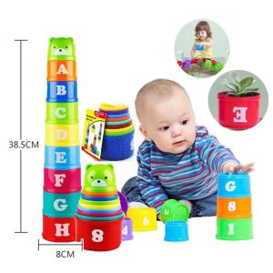 Children folding cup toys baby hand eye coordination puzzle early education baby concentration training
