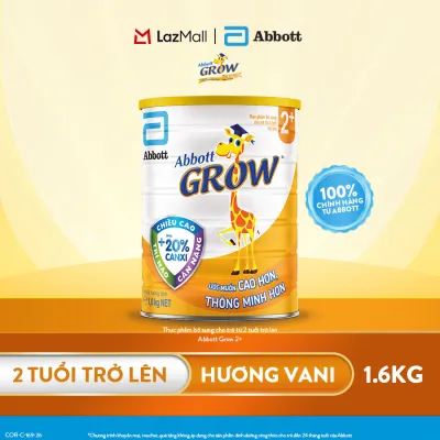 Sữa bột Abbott Grow 2+ Hương Vani 1.6kg