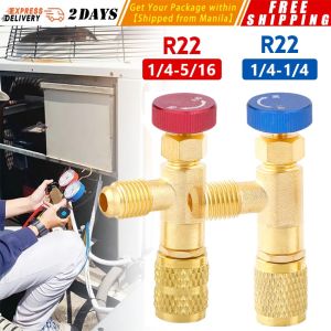 【R410 / R22】High Quality Refrigeration Charging Air Conditioning Adapter for R410A R22 1/4" Liquid Safety Valve Hose R22 Copper Adapter AC-Copper-Adapter