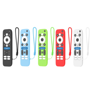 AntiDrop Remote Cover Protectors for onn.GoogleTV Box 4KPro Remote Case Textured Grip Precise Button Openings with Strap