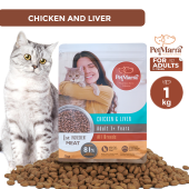 PetMarra Kitten / Adult Cat Dry Food Oceanfish Chicken Liver Milk 1kg Collection Pet Food Mat For Cats - Lazada