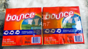 [HCM] Giấy thơm 4 trong 1 hiệu Bounce của Mỹ có tách lẻ 10-50 tờ (Bounce Dryer sheet)