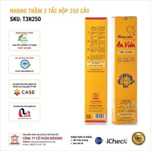 Nhang trầm An Viên 3 tấc hộp 250 (T3H250)
