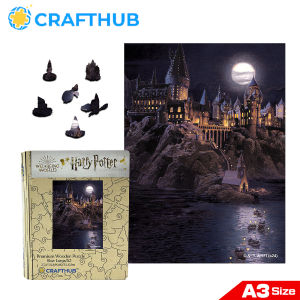 Crafthub Harry Potter - Boats To Hogwarts Wooden Jigsaw Puzzle Board Games | Large size w/ 139 jigsaw pcs