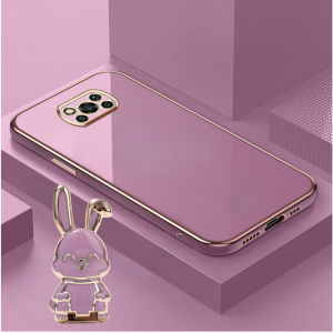 Case Poco X3 X3 NFC X3 Pro Softcase Plating Free Bunny Stand Holder