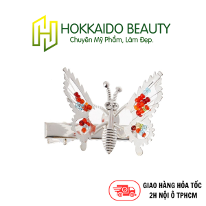 Hokkaido - Kẹp tóc cho bé gái hình bướm chuyển động màu bạc