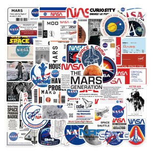 50PCS NEW NASA SPACE Vinyl Decal graffiti STICKERS bomb for laptop fridge luggage & etc