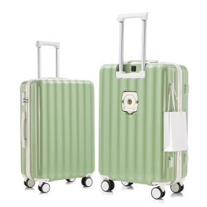 High Quality 20"22"24"26"28 Inch ABS Pink Womens Large Travel Suitcase With Silent Wheels Trolley Rolling Luggage Code Lock Check-in Case Valises For Men Free Shipping