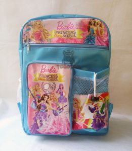 Tocotaz Tas Ransel Anak Barbie TK SD Dengan tempat botol