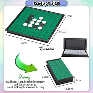 [iRojak] Reversi Magnetic Chess Othello Board Game Black White Chess Family Game 奥赛罗棋 黑白棋 Catur Othello - BT274