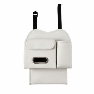 COUPLECOL PU Leather Car Backseat Organizer Space Saving Waterproof Car Cup Holder Multifunctional Large Load Bearing Car Seat Back Tissue Box Car Interior