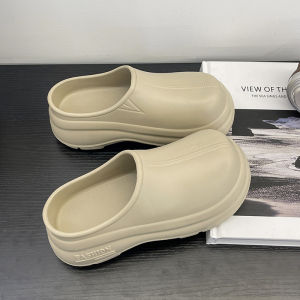 [Free Shipping] Korean-Style Sporty Casual Non-Slip Outdoor Thick-Soled Height-Increasing Closed-Toe Sandals For Women New Summer Solid Color Versatile Sandals