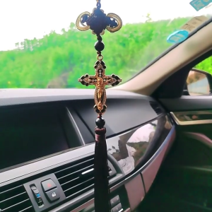 Thời trang Tassel chéo Jesus Tôn Giáo Christian đồ trang trí treo tủ treo quần áo Mặt dây chuyền tay nắm cửa nhà trang trí tường