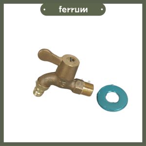 [ FERRUM ] Kran Air Tembok / Taman Keran Kamar Mandi Kuningan anti Karat Ukuran 1/2"