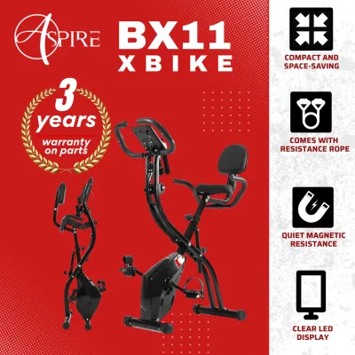 Aspire BX-11 X Bike with 3 years Warranty (8 levels resistance/ Ergonomic seat w Back Rest)