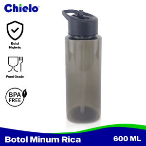 Chielo Botol Minum Premium Plastik 600 ML Rica Water Bottle BPA Free