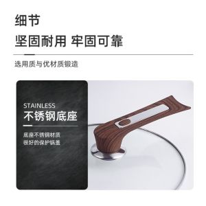 5210BIYU Bakelite Made Pot Lid Knob Standable Heat Insulated Lid Handle Simple Replacement Universal Fit Lid Grip Wok Pot Lid
