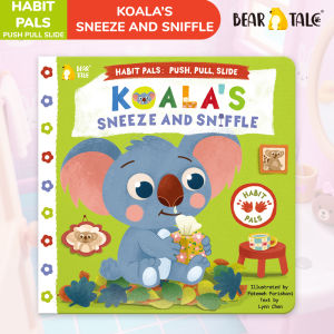 BEAR TALE Koalas Sneezing Adventure Push And Pull Book for Kids Preschool Hygiene Habit Education 10 Pages