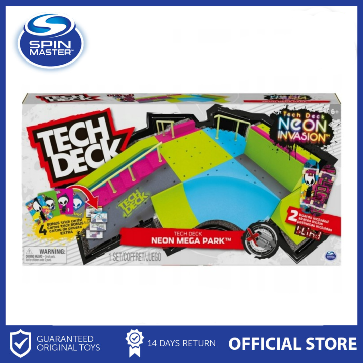 Tech Deck Neon Invasion Mega Park X-Connect Creator Customizable