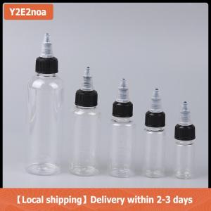【Local shipping】 10 20 30 50 100ml Empty Hair Dye Bottle Twist Top Cap Refillable Squeeze Container With Graduated Scale For Tattoo Pigment Ink