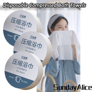 Sunday Alice [Compressed Design] Badigo Disposable Portable Face Bath Towels Extra Thickness & Absorption 巴迪高一次性压缩毛巾浴巾脸巾