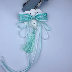 Ancient Hanfu bow ribbon fringe hairpin