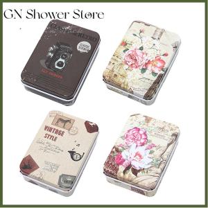 GNStore[COD] กล่องดีบุกขนาดเล็กพร้อมฝาปิดภาชนะเก็บของขนาดเล็กแบบพกพากล่องใส่ลูกกวาดเปล่ากล่องใส่ของขวัญ