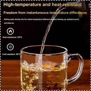 Cup Sensual Beauty Active Water Quality Water Cup No Tea Stains Fall-resistant High Borosilicate Material