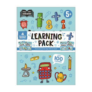 4 Books Learning Pack English Spelling Maths Times Tables For Kids Age 7+