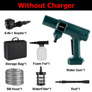 ONEVAN 200Bar 3500W Brushless High Pressure Car Washer Kit Box Auto Spray Kit High Pressure Water Jet With 5M Water Pipe Foam Pot,For Makita 18V Battery