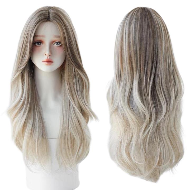 AEGYOSHOPPE 0378 full wig korea rambut palsu satu kepala 70 cm