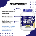 USN, Premium Whey+, Whey Protein Powder, Muscle Building, Meal Replacement Shake, Calcium, Potassium, 5 lbs (2,267 g). 